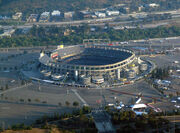 A photo of Qualcomm Stadium.