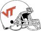 NCAA-ACC-VT Hokies White Helmet 2