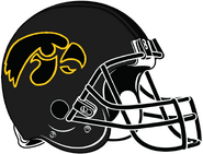 NCAA-Big 10-Iowa Hawkeyes-Black alt helmet