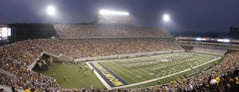 Panoramic view inside of Mountaineer Field