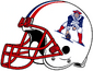 NFL-AFC-Helmet-NE-Patriots-Retro red facemask-Right side