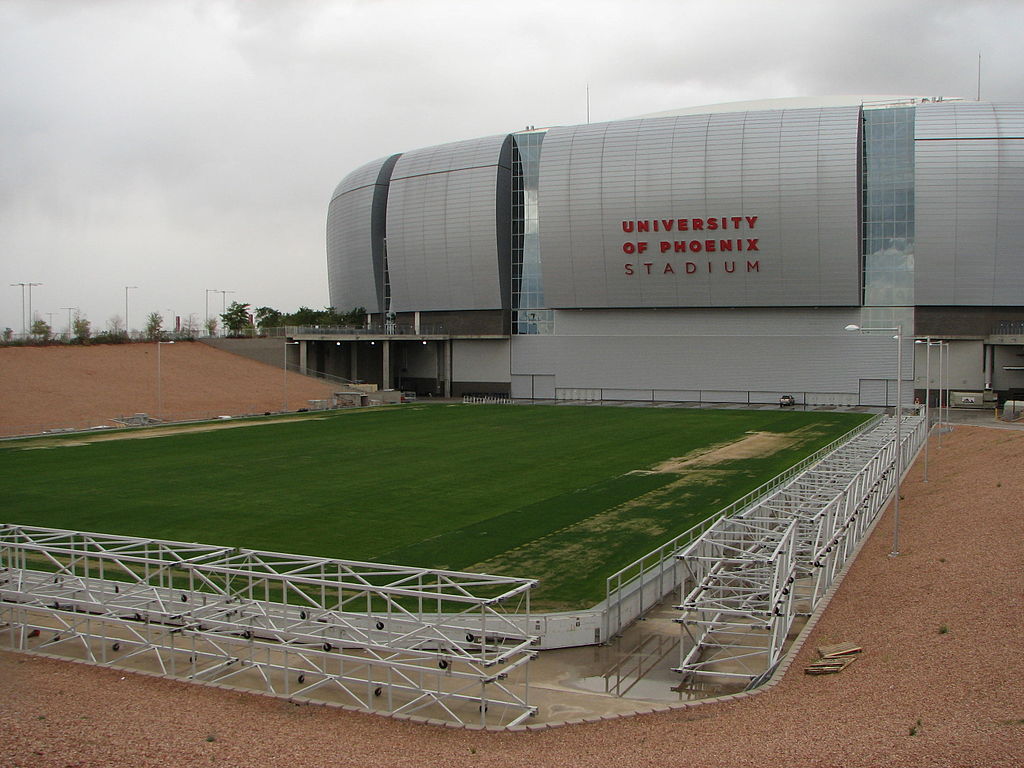 Natural Turf Field at University of Phoenix Stadium Home of the
