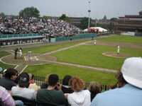 Seen@ Fitton Field in Worcester with Boston Red Sox legend Trot