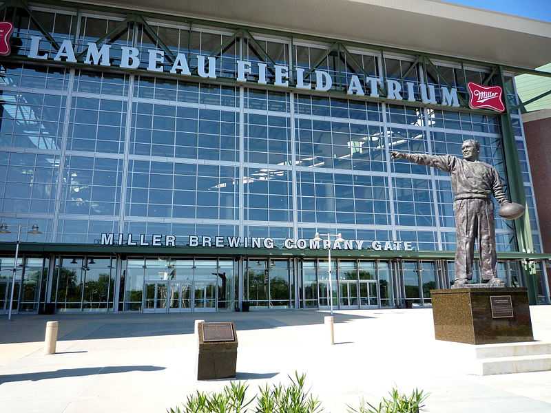 : Framed Curly Lambeau Hall of Fame Facsimile Laser