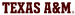 Texas A&M State logo-maroon team name wordmark