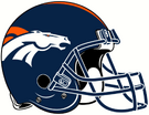 Casco de los Broncos de Denver