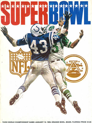 New York Jets vs. Baltimore Colts Super Bowl III 10.5 x 13