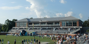 Adkins Fieldhouse, located in the north endzone in 2010