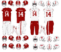 NCAA-Big 10-Indiana Hoosiers Uniforms