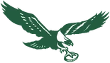 Eagles primary logo adopted in 1969 and used through the 1973 season.
