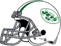 Right 3D side of 1964 Jets helmet.