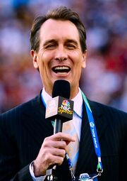 Collinsworth as broadcaster for NBC Sunday Night Football