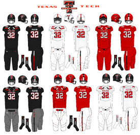 Texas Tech Red Raiders away jersey