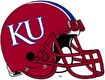 NCAA-Big 12-Kansas Jayhawks Red striped helmet