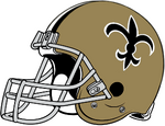 NFL-NFC-NO-1967-75 Saints helmet-Right side