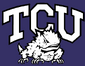 NCAA-Big 12-TCU Horned Frogs Purple Logo