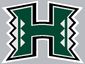NCAA-MWC-Hawaii Rainbow Warriors logo-silver background