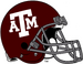 Texas A&M Aggies maroon helmet-Grey facemask