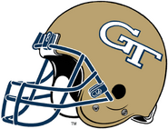 NCAA-ACC-Georgia Tech Yellow Jackets gold helmet-Right Side
