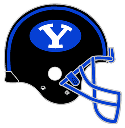 BYU football reintroduces royal, navy blue football helmets - Deseret News