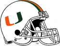 NCAA-ACC-Miami Hurricanes White helmet