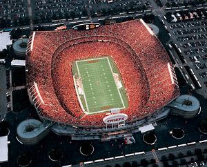 KANSAS CITY, MO - AUGUST 20: Football sits on the field prior to