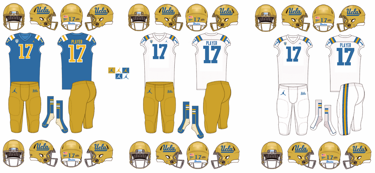 First Real Look at the Jordan Brand UCLA Football Uniform