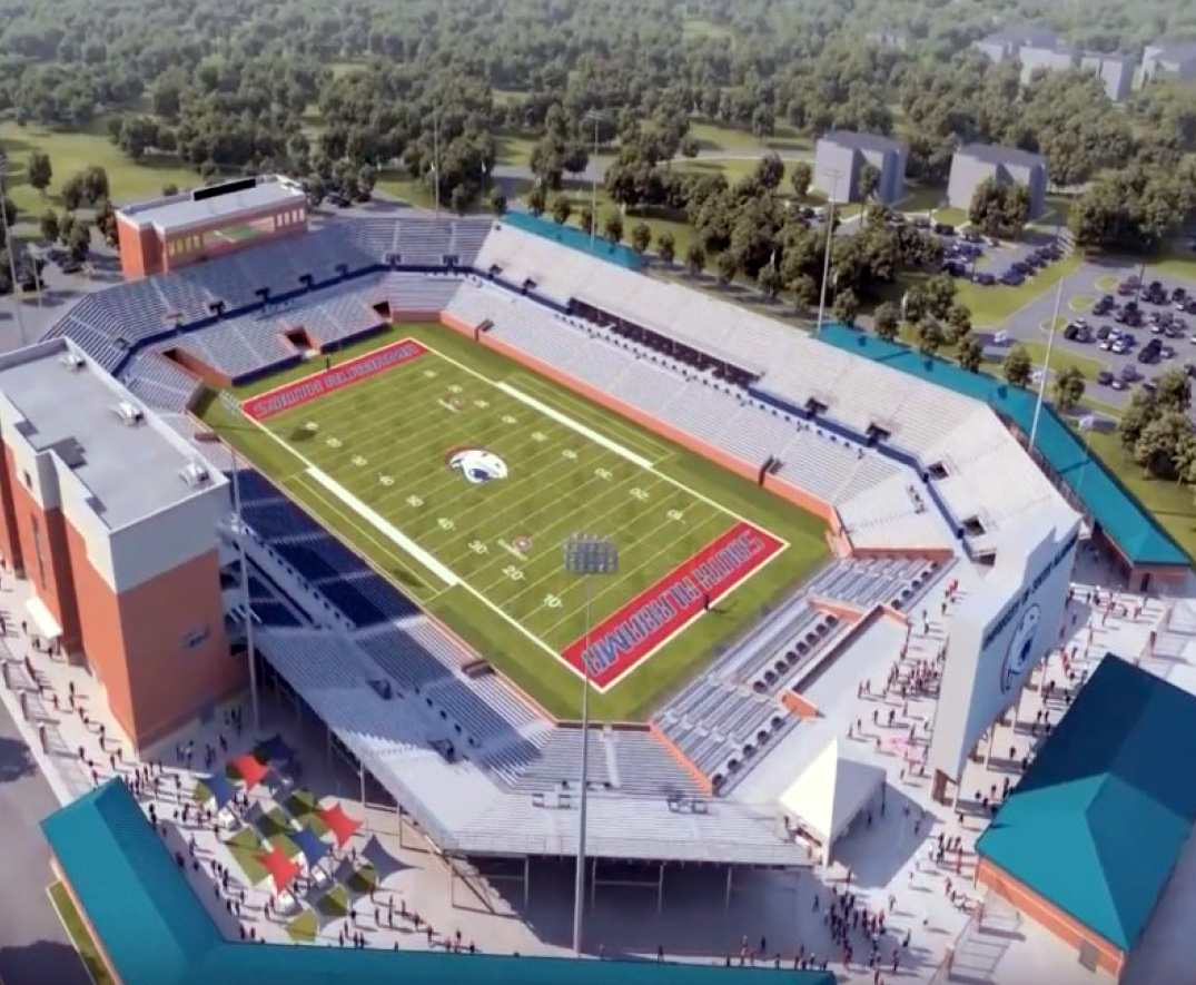 South Alabama Jaguars Football Panoramic Picture - Hancock Whitney