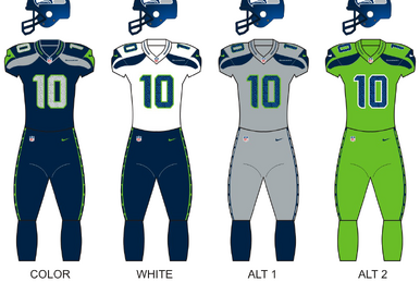 アイドル XG Seattle Seahawks uniform size L Youth Seattle Seahawks Russell Wilson Nike Gray Alternate