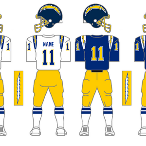 san diego chargers 1980 uniforms