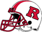 NCAA-Big 10-Rutgers Scarlet Knights White helmet-Right side
