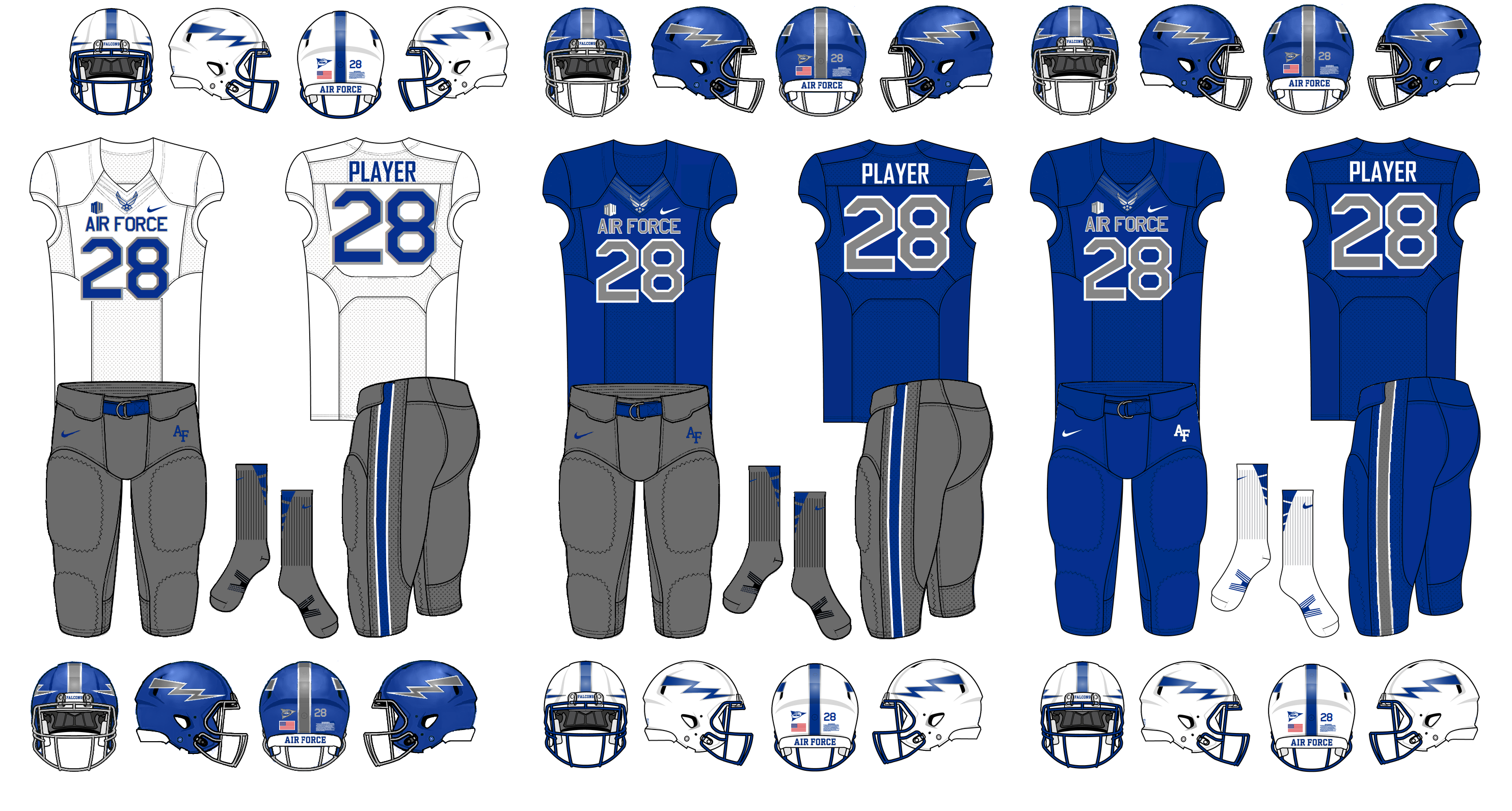 Air Force Football Uniforms