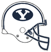 BYU white/Navy alternate helmet, which was the main helmet from 2004-16.