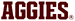 Texas A&M Aggies logo-maroon wordmark