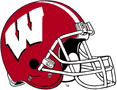 NCAA-Big 10-Wisconsin Badgers Crimson Helmet