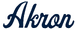 Akron zips football helmet logo wordmark