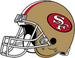 NFL-NFC-SF49ers 1988-1995 Helmet-Right Face