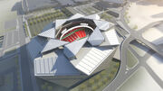 New Atlanta Falcons Stadium overhead February 2014