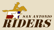 San Antonio Riders logo 1991-1992 tan logo