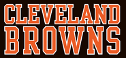 2003-2014 Cleveland Browns wordmark-Seal Brown background