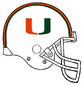 NCAA-UM Hurricanes Helmet-732px