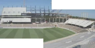 Panorama of the stadium under construction 26 June 2011