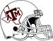 Texas A&M Aggies All White helmet-Texas state logo