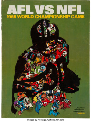 AFL vs NFL 1968 World Championship Game (Program for Super Bowl II