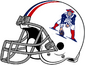 NFL-AFC-Helmet-NE-Patriots-Retro grey facemask-Right side