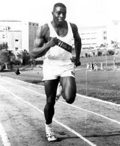 FAMU athlete Robert Hayes practices running on the track