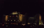 UNL's Memorial Stadium at night in Lincoln, NE.