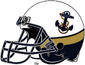 NCAA-AAC-Navy 3 tone alternate helmet-Anchor logo-right side