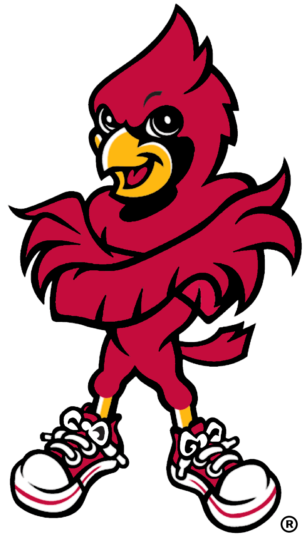 Men's New Era Black Louisville Cardinals Primary Team Logo Basic