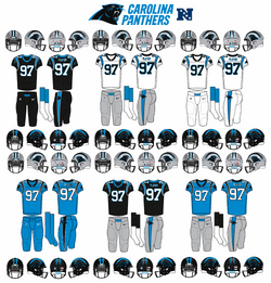 Carolina Panthers Blue Uniform Combos Through The Years : r/panthers